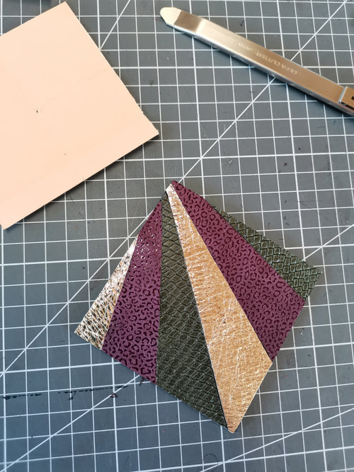 Créer vos dessous de verre en marqueterie de cuir