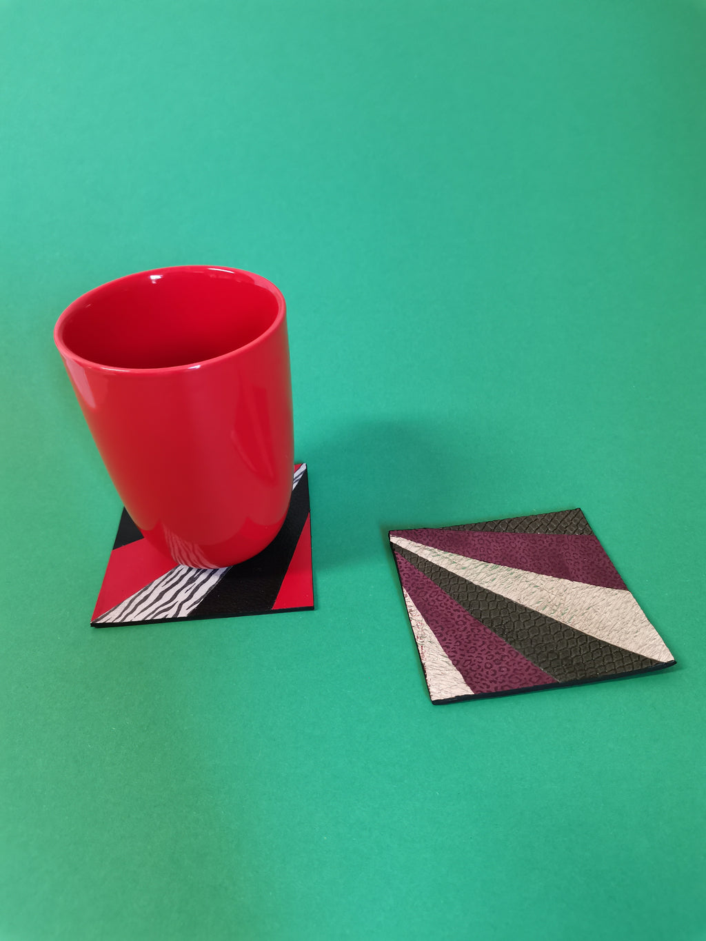 Créer vos dessous de verre en marqueterie de cuir